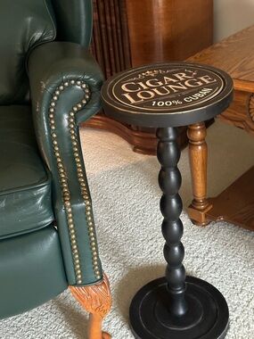 Side/End Table Sale! Cigar Lounge Drink Table – Rustic Whiskey Side Table